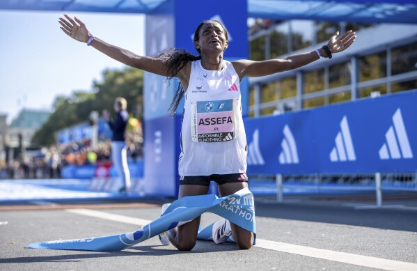 Athlete Tigist Assefa Breaks Course Record in Berlin Marathon